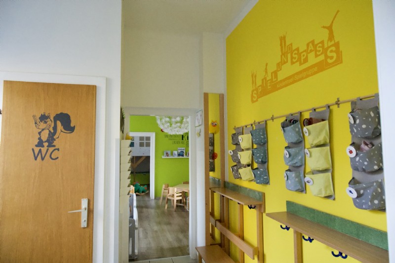Garderobe in der Kinderinsel
