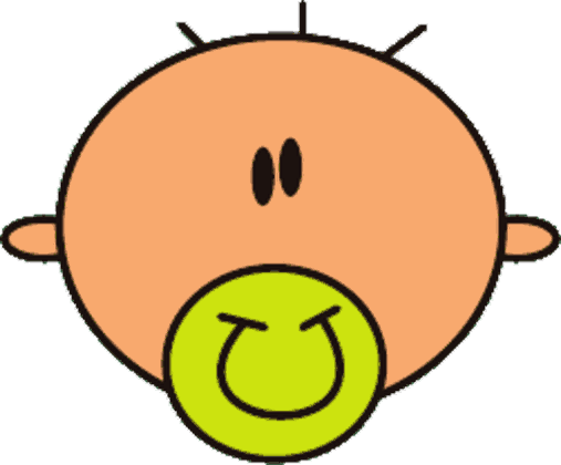 Kind mit Schnuller aus dem Kinderinsel-Logo