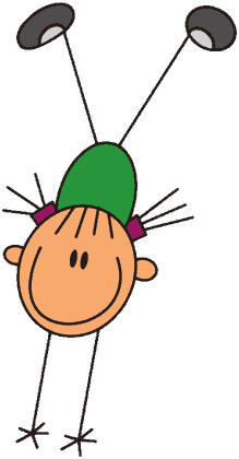 Kind im Handstand aus dem Kinderinsel-Logo